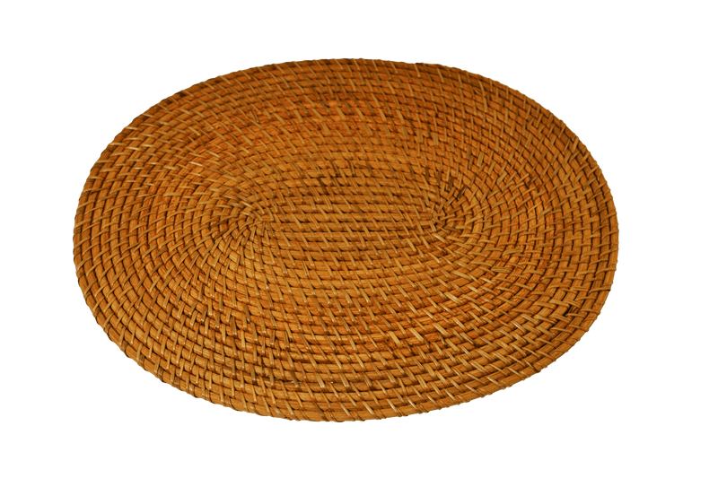 Rattan Placemat Oval - Natural