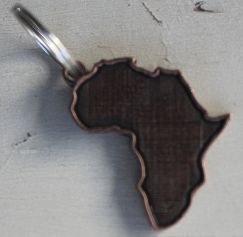 Africa Keyring - Copper
