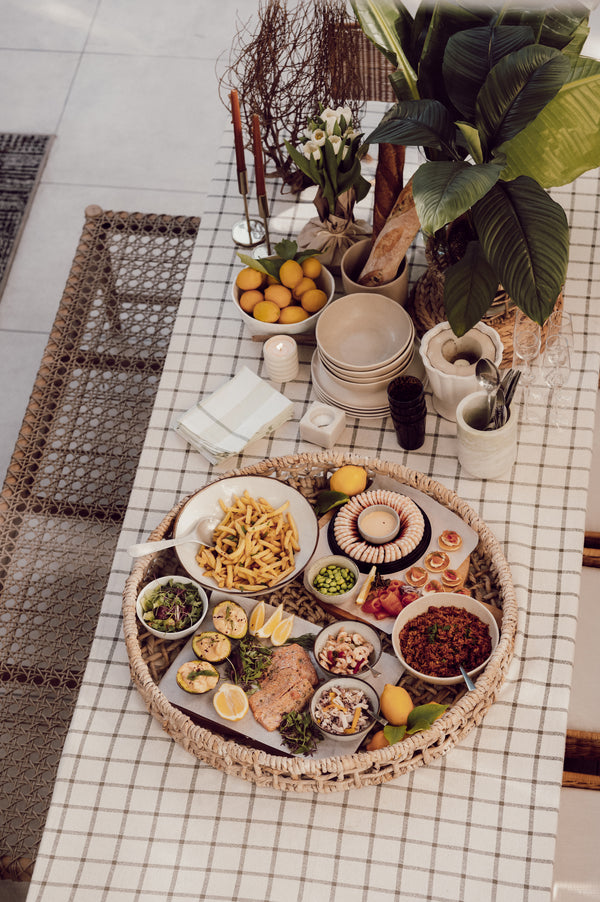 Round Banana Leaf Tray