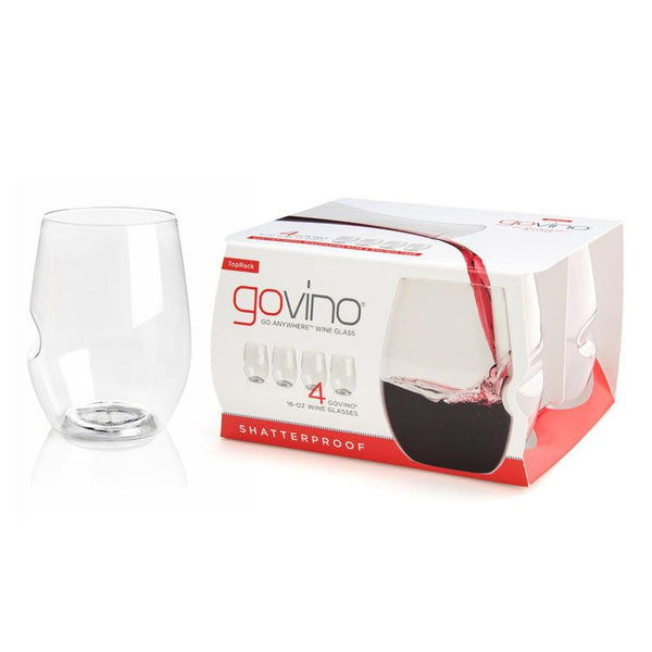 Govino Red Wine Glasses Dishwash Safe Set 4 470ml