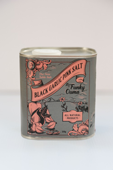 Black Garlic Pink Salt in Tin - 250ml