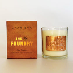 Foundry Glass Copper Candle