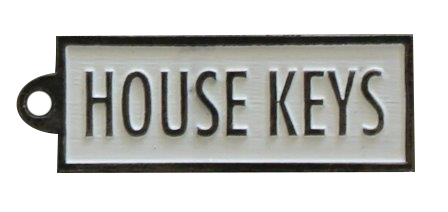 House Keys Keyring