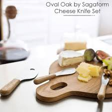 Sagaform Oak Cheese Set 3pc