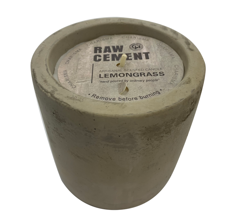 Raw Cement Candle - Flat Lemongrass