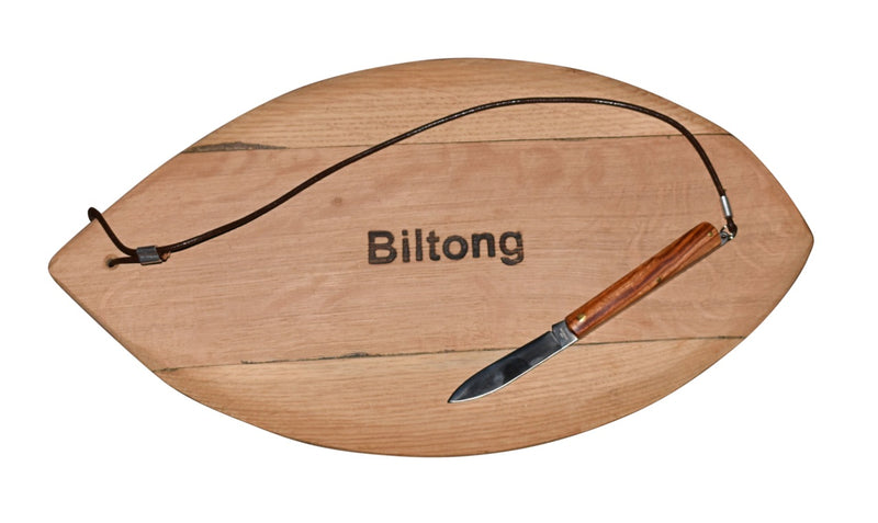 Biltong Board With Knife - Oval