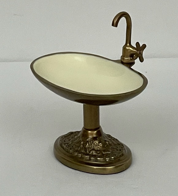 Soap Dish Queens Antique Brass