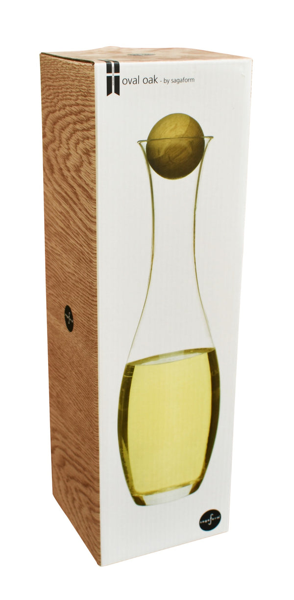 Sagaform Wine Decanter With Oak Stopper - 1litre